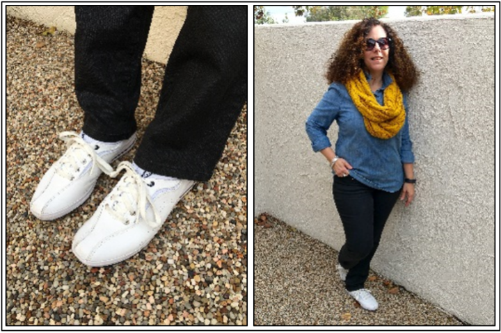Day 20 - an inspired look; white sneakers